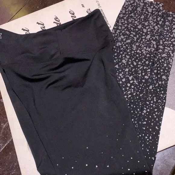 Pink Black leggings - Picture 1 of 7